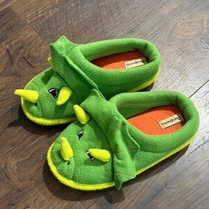 Green Dinosaur Slippers